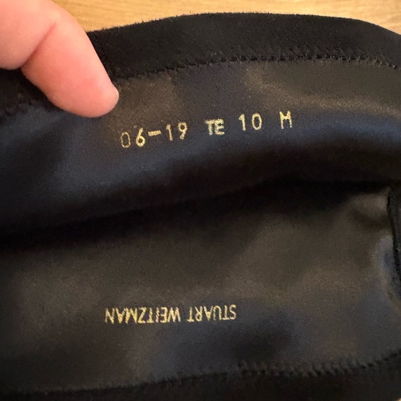 STUART WEITZMAN Highland black suede over-the-knee boots sz 10 - Picture 9 of 11